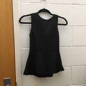 Black Peplum Top